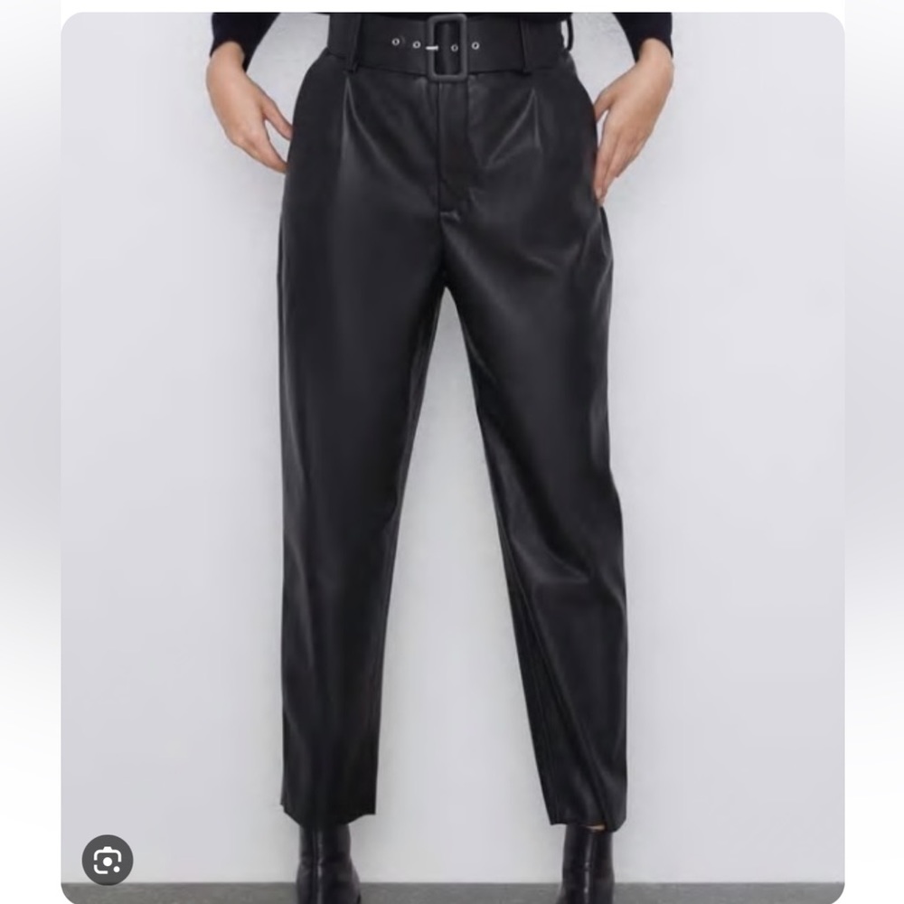 Zara leather pants